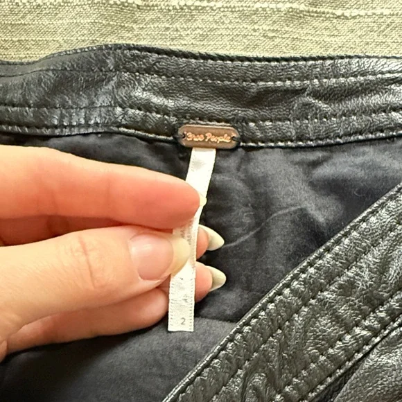 Free People faux leather Women's Skirt - Picture 2 of 4